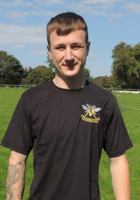 Jack Roberts - outstanding in defence for Llangwm Jack Roberts - outstanding in defence for Llangwm